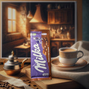 Milka Peanut Crispy Caramel Chocolate Bar 90g — authentic snack from Romania | Hamilton Euromarket