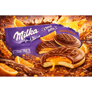 Milka Choco Jaffa Orange Jelly Biscuits 147 g — authentic snack from Switzerland | Hamilton Euromarket