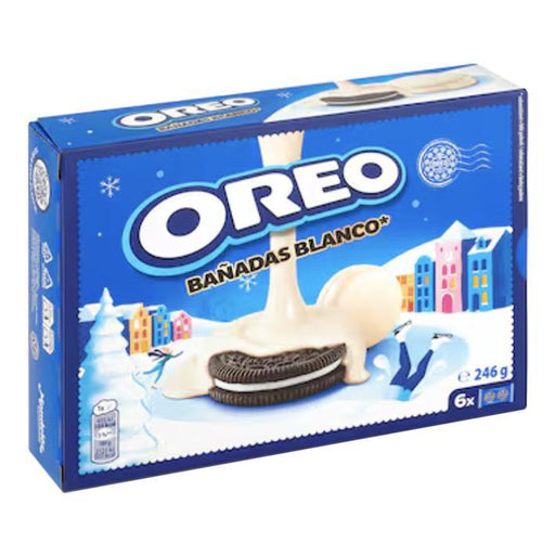 Oreo Bañadas Blanco White Chocolate Coated Cookies 246g — Spanish-market 12-cookie pack