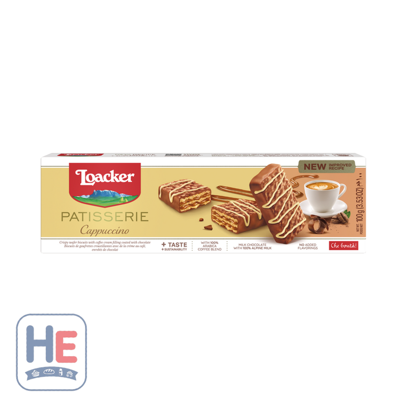 Loacker Gran Pâtisserie Cappuccino 100g (3.5oz) | HE hero 76580003755