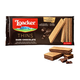 Loacker Thins Dark Chocolate Wafer 155g (5.5oz)