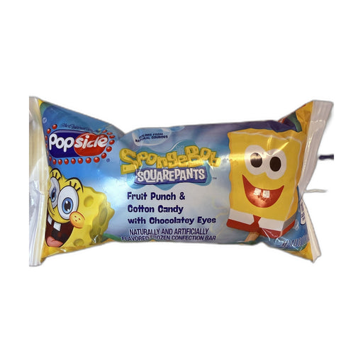 Popsicle Spongebob Squarepants Fruit Punch & Cotton Candy Frozen Confection Bar | Hamilton Euromarket