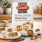 Galil Turkish Delight Mixed Nuts Pistachio Hazelnut Almond 100 g — authentic snack from Turkey | Hamilton Euromarket