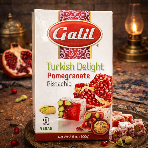 Galil Turkish Delight Pomegranate Pistachio Lokum 100g — authentic snack from Turkey | Hamilton Euromarket