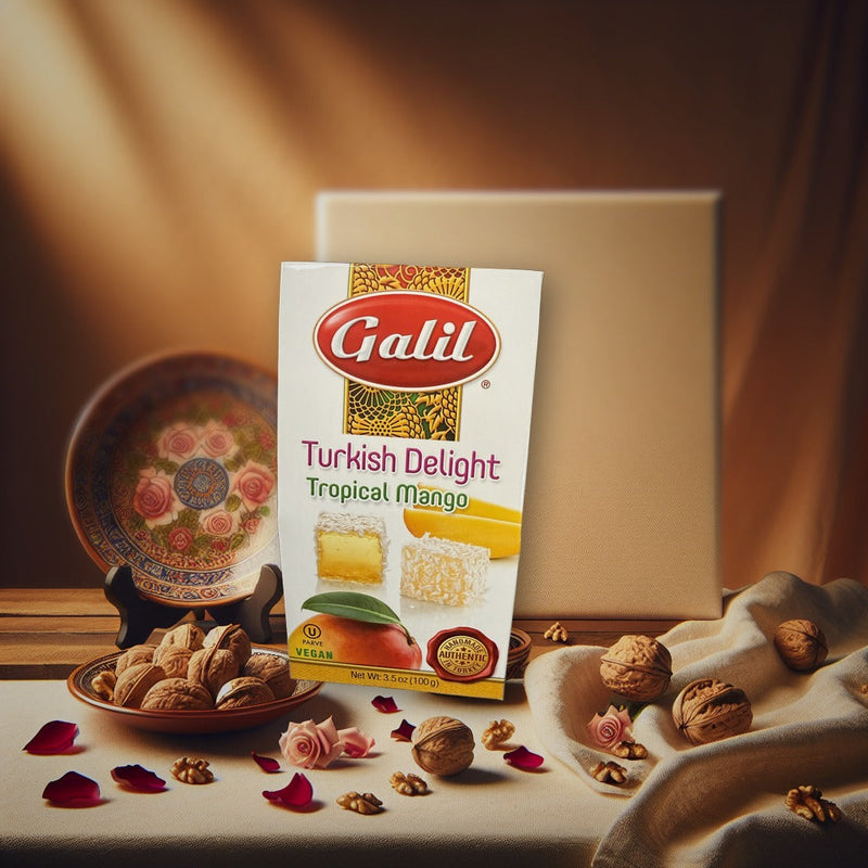 Galil Traditional Turkish Delight Tropical Mango 100 g — authentic snacks-sweets from Turkey | Hamilton Euromarket