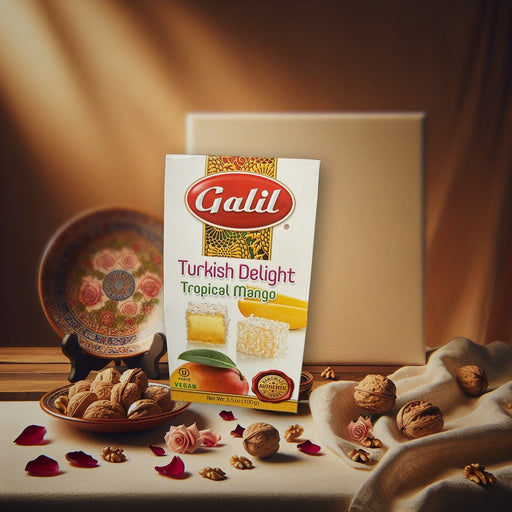 Galil Traditional Turkish Delight Tropical Mango 100 g — authentic snacks-sweets from Turkey | Hamilton Euromarket