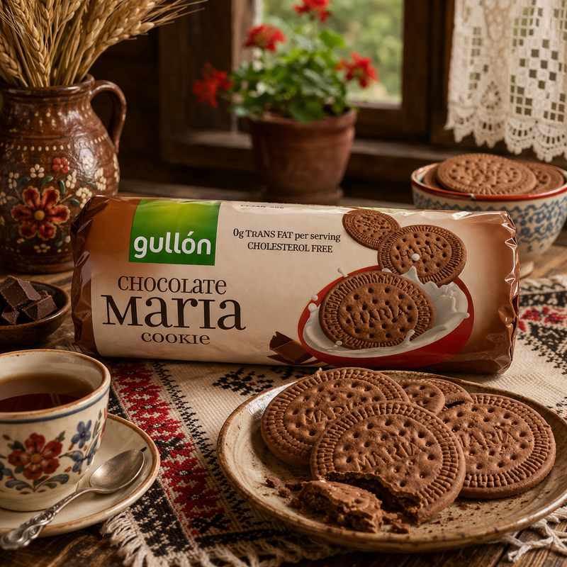 Gullon Chocolate Maria Biscuits 200 g — authentic snack from Spain | Hamilton Euromarket