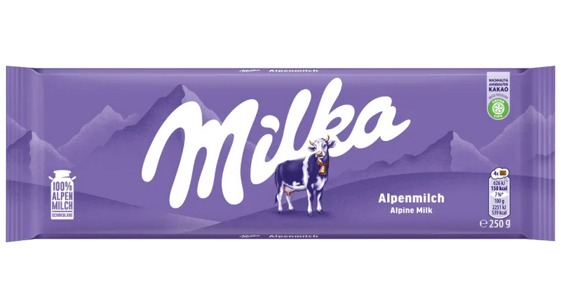 Milka Alpine Milk Chocolate Bar 250g (8.8oz)