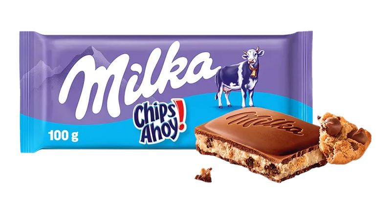 Milka Chips Ahoy! Milk Chocolate Bar 100g (3.5oz)