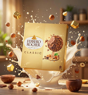 Ferrero Rocher Classic Ice Cream Sticks 4 x 70 ml — authentic frozen from Italy | Hamilton Euromarket