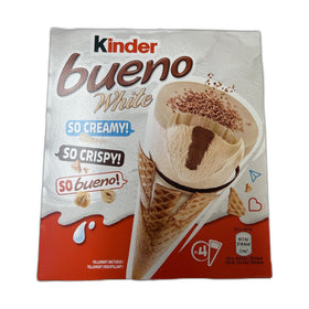 Kinder Bueno White Chocolate Hazelnut Wafer Bar 90g (3.2oz)