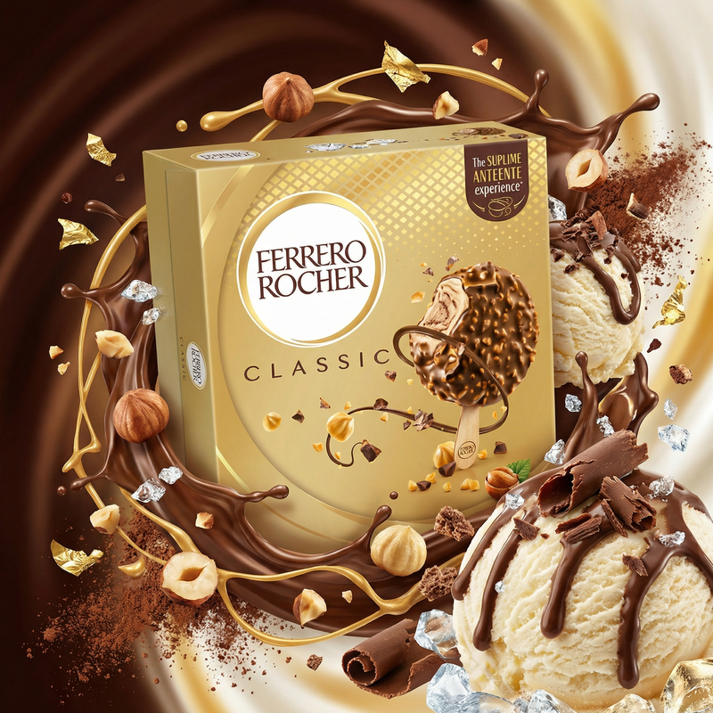 Ferrero Rocher White Ice Cream Sticks 4 x 70 ml 280 g