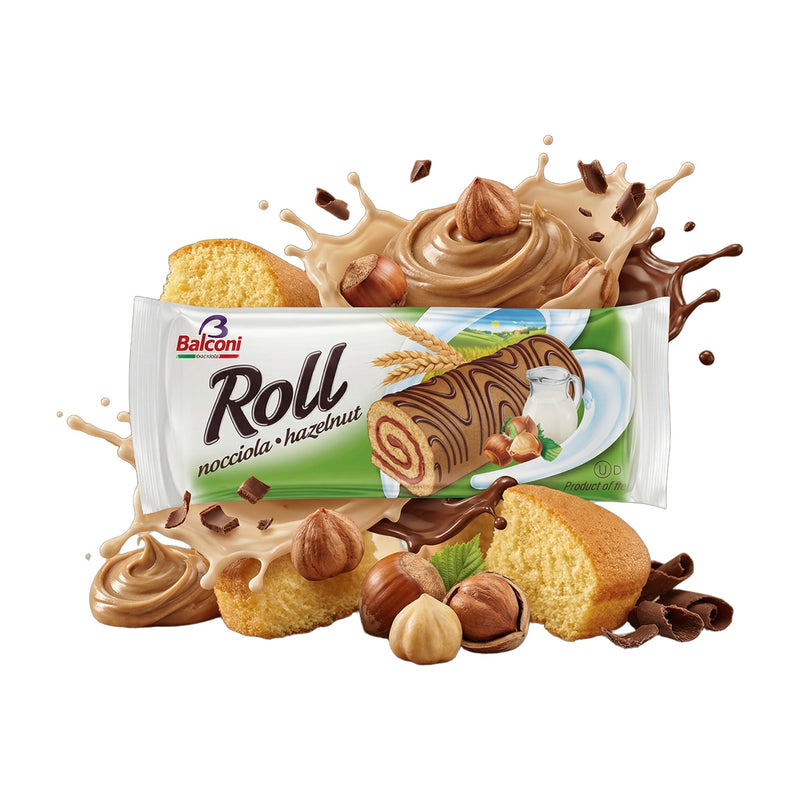 Balconi Hazelnut Cream Swiss Roll Cake 250 g | Hamilton Euromarket