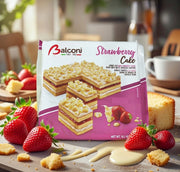 Balconi Strawberry & Cream Layered Sponge Cake 400 g — authentic snack from Italy | Hamilton Euromarket