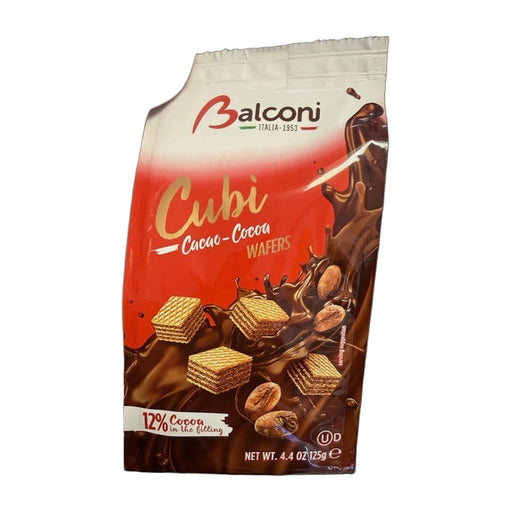 Balconi Cubi Cacao-cocoa Wafers 4.4 oz | Hamilton Euromarket