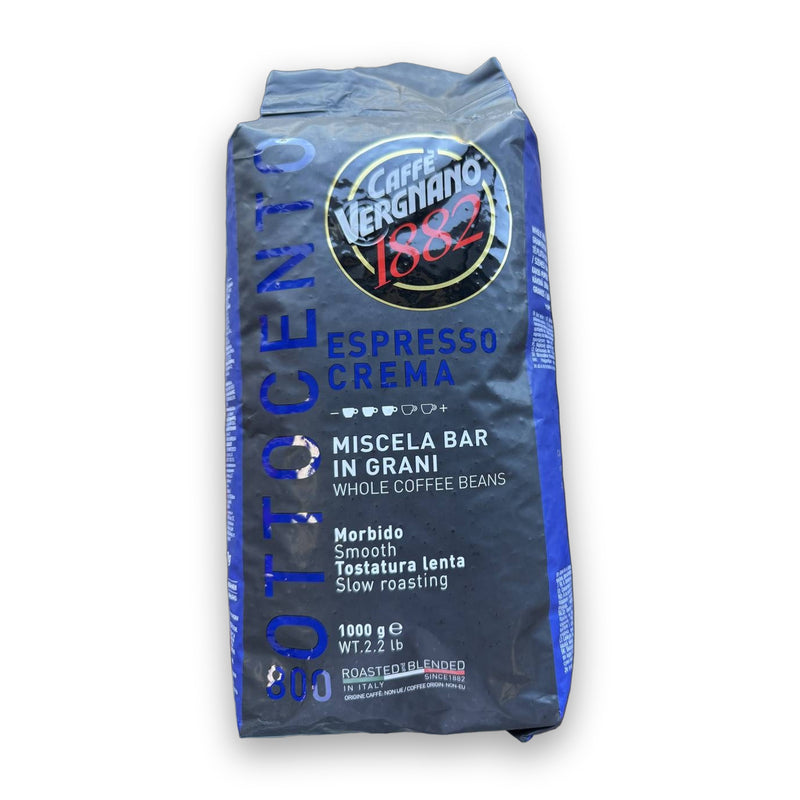 Caffe Vergnano 1882 Ottocento Espresso Crema Whole Beans 1kg (2.2lb)