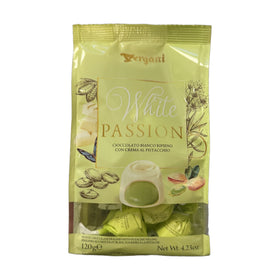 Vergani White Passion Pistachio White Chocolate Pralines 120g (4.2oz)
