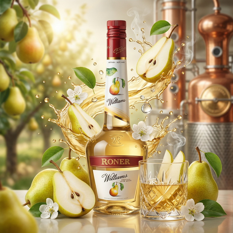 Roner Williams Pear Brandy 1 L 40% ABV