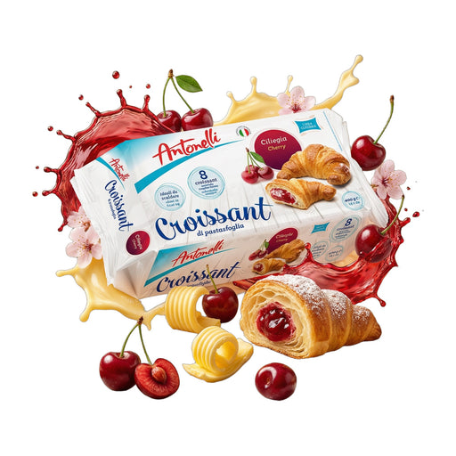 Antonelli Croissant Cherry Filling 400 g (8 Pack) | Hamilton Euromarket