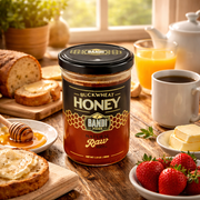 Bandi Foods Buckwheat Raw Honey 1000 g — authentic pantry from Romania | Hamilton Euromarket