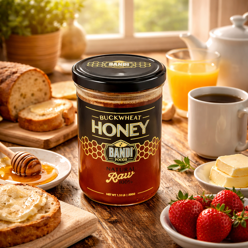Bandi Foods Buckwheat Raw Honey 1000 g