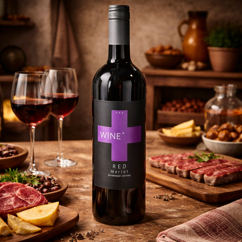 Wine+ Red Merlot 2017 Wine 750 mL