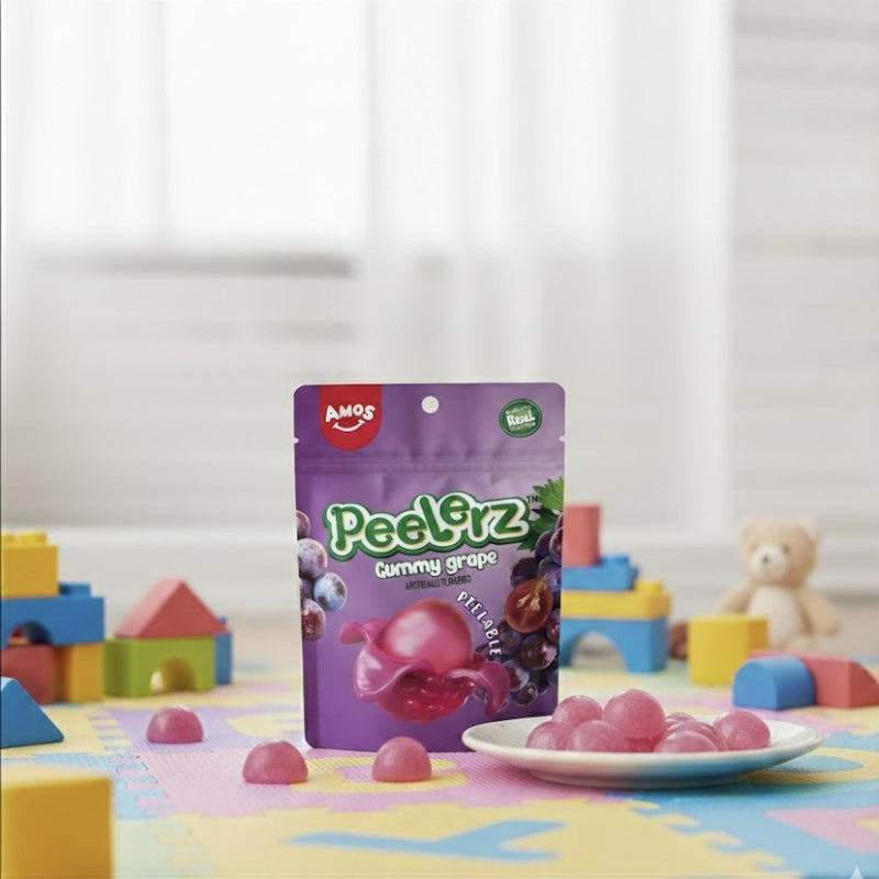 Amos Peelerz Grape Peelable Gummy Candy 170 g