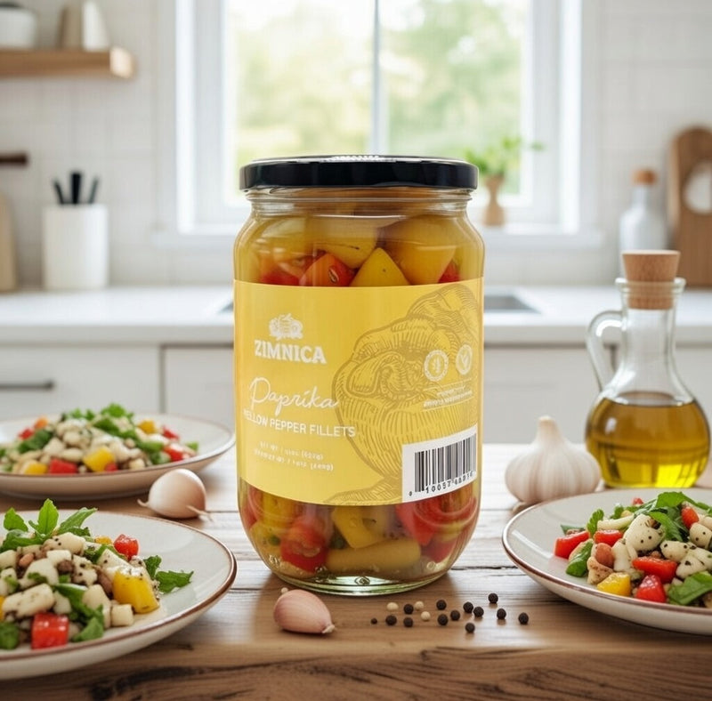 Zimnica Pickled Yellow Pepper Fillets Paprike Kisele 650 g