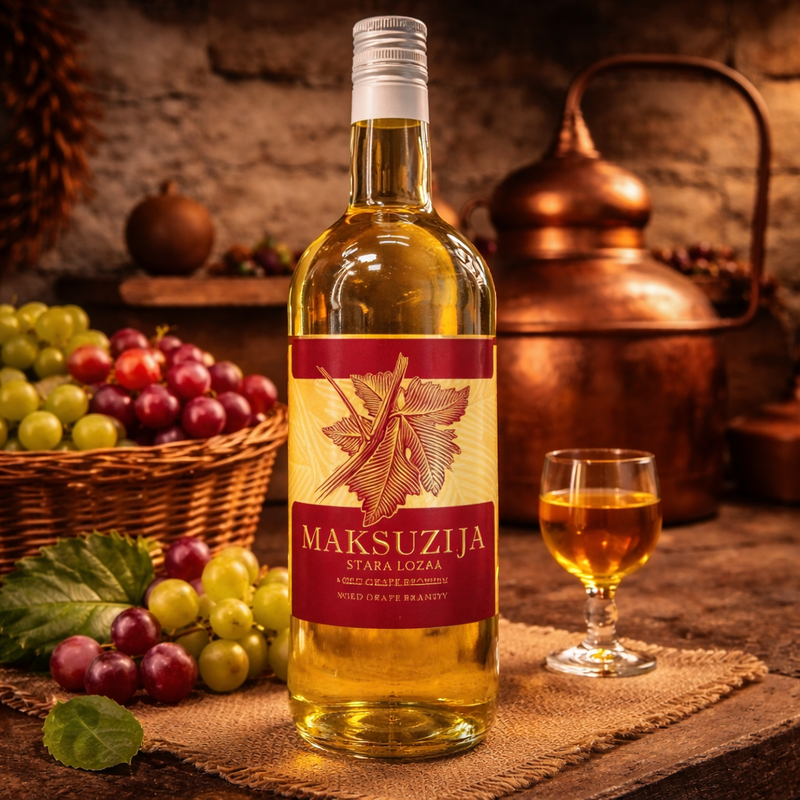 Maksuzija Stara Loza Aged Grape Brandy 1 L