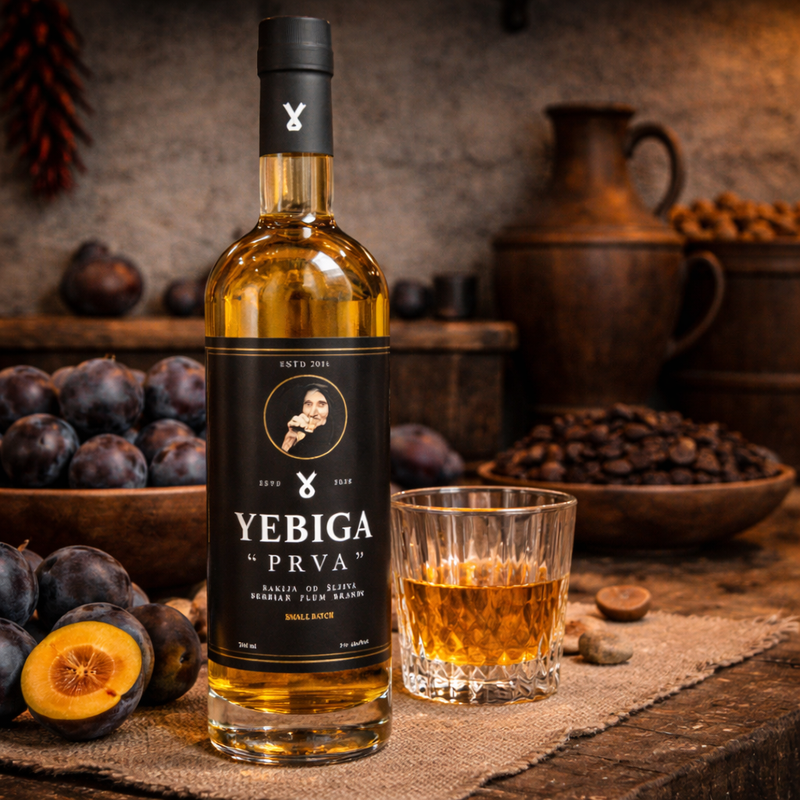 Yebiga Prva Serbian Plum Brandy 700 mL