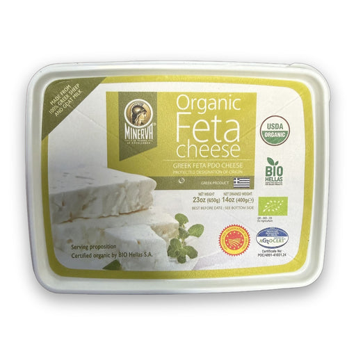 Minerva Organic Greek Feta PDO Cheese 650g (400g drained)
