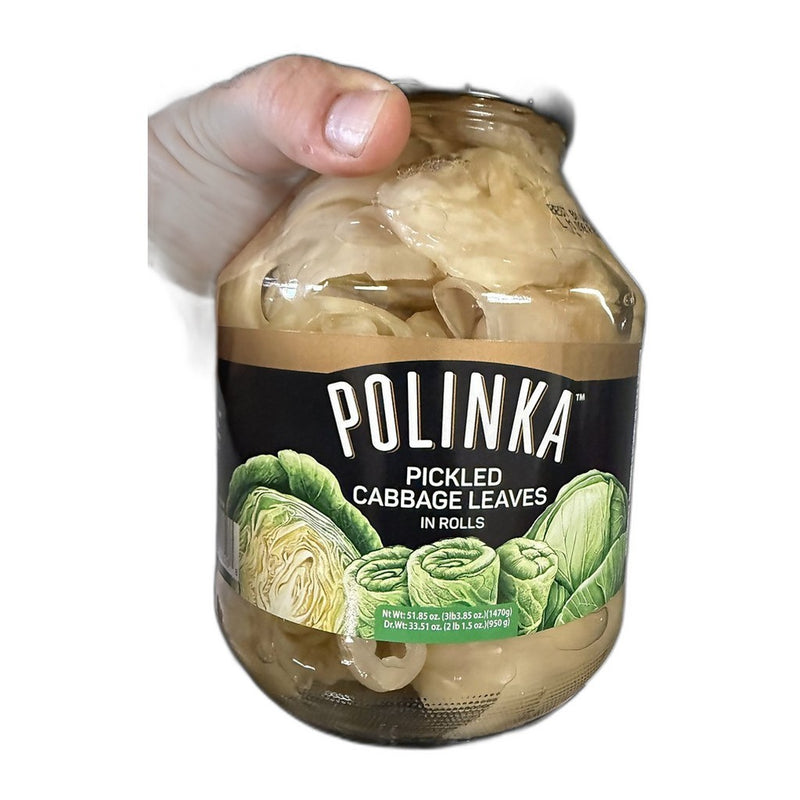 Polinka Pickled Cabbage Leaves in Rolls 1470g (3.2lb) (33.51oz drained) | HE gallery 813745008268 #2
