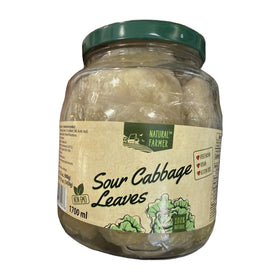 Natural Farmer Sour Cabbage Leaves, Macedonian Pickled Vegetables 1.7L (57.5fl oz)