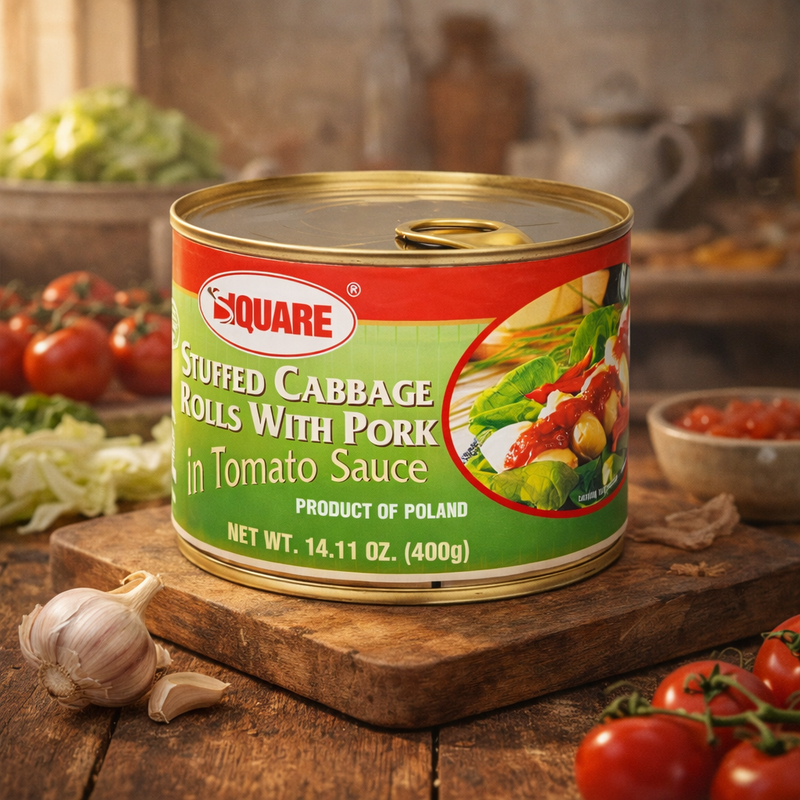 Square Stuffed Cabbage Rolls in Sauce 400 g