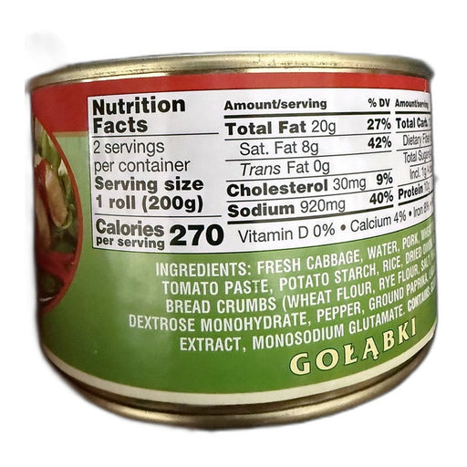 Square Stuffed Cabbage Rolls in Sauce, Polish Golabki 400g (14.1oz) | HE gallery 820213048213 #2