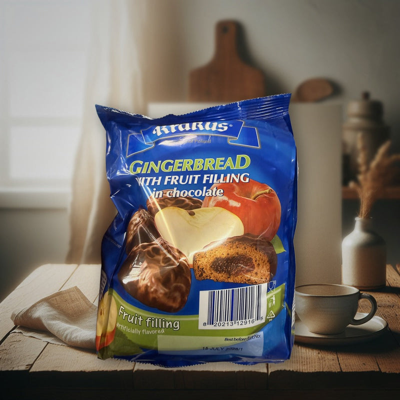 Krakus Gingerbread With Fruit Filling In Chocolate 150 g — authentic snack from United States | Hamilton Euromarket