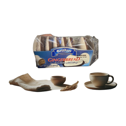 Square Enterprises Krakus, Gingerbread In Chocolate With Icing Cookies 190 g | Hamilton Euromarket