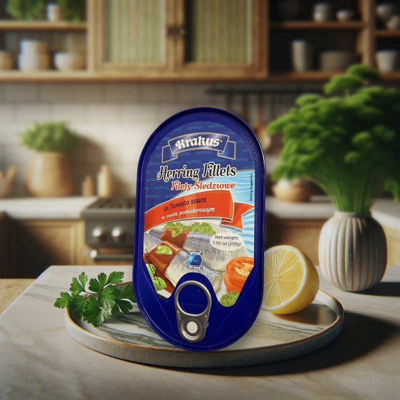 Krakus Herring Fillets in Tomato Sauce, Polish Style 200g (7.1oz)