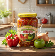 Steinhauer Danube Vegetable Salad Preserve 670 g — authentic pantry from Bulgaria | Hamilton Euromarket