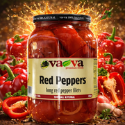 Va-Va Red Pepper Fillets with Garlic 2350 g — authentic pantry from North Macedonia | Hamilton Euromarket