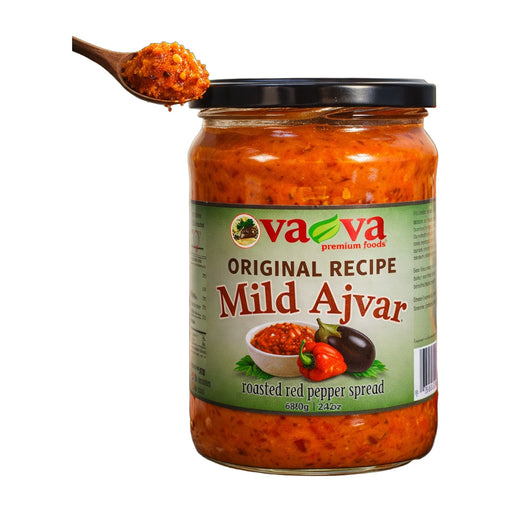 Va-Va Homemade Mild Ajvar Roasted Red Pepper Spread 680 g (24 oz) | Hamilton Euromarket