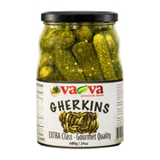 Va-Va Extra Class Baby Gherkins 680 g | Hamilton Euromarket