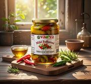 Va-Va Mild Fefferoni Peppers 590 g — authentic pantry from North Macedonia | Hamilton Euromarket