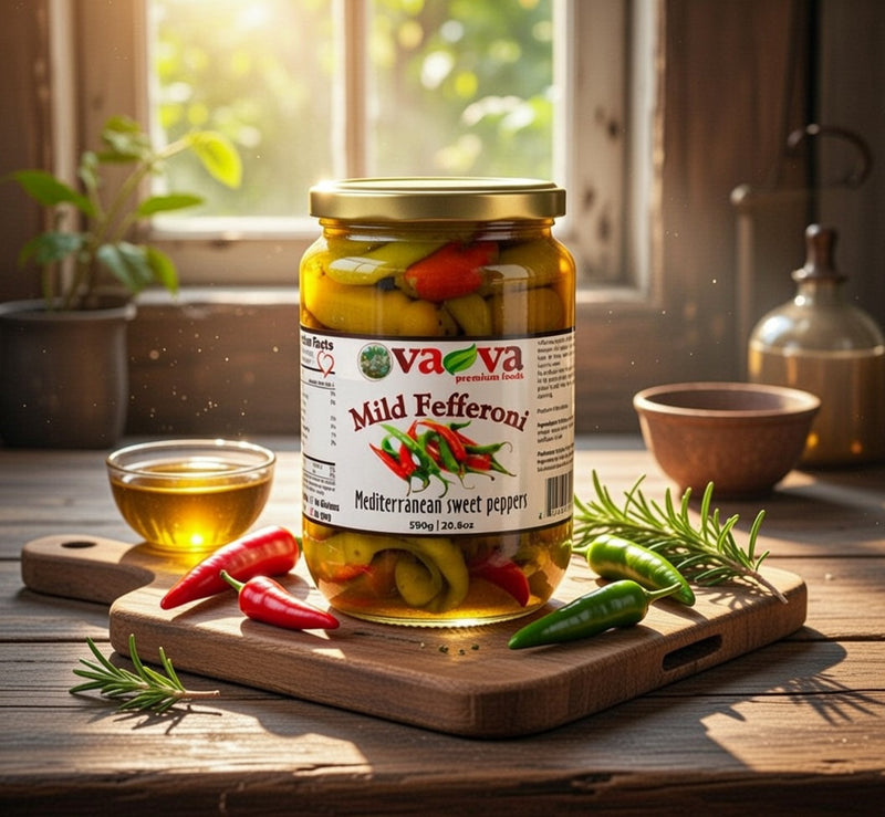 Va-Va Mild Fefferoni Peppers 590 g