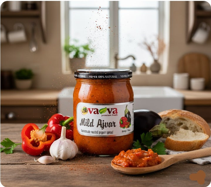 Va-Va Mild Ajvar Roasted Red Pepper Spread 540 g