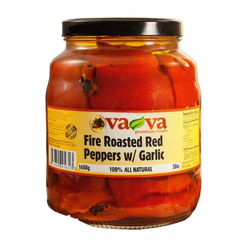 Va-Va Fire Roasted Red Peppers with Garlic 1650 g | Hamilton Euromarket