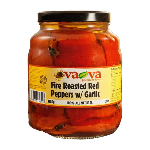 Va-Va Fire Roasted Red Peppers with Garlic 1650 g | Hamilton Euromarket