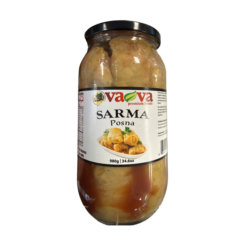 Va-Va Premium Foods Sarma Posna (Vegan Cabbage Rolls) 980g | Hamilton Euromarket