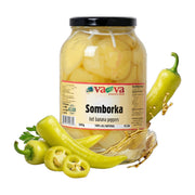 Va-Va Somborka Hot Banana Peppers Pickled 1850 g | Hamilton Euromarket