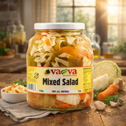 Va-Va Mixed Salad Pickled Vegetables 1550 g — authentic pantry from North Macedonia | Hamilton Euromarket
